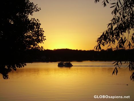 Postcard Sunset in Ilawa.