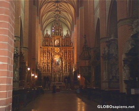 Postcard Interior of Pelplin's cathedral