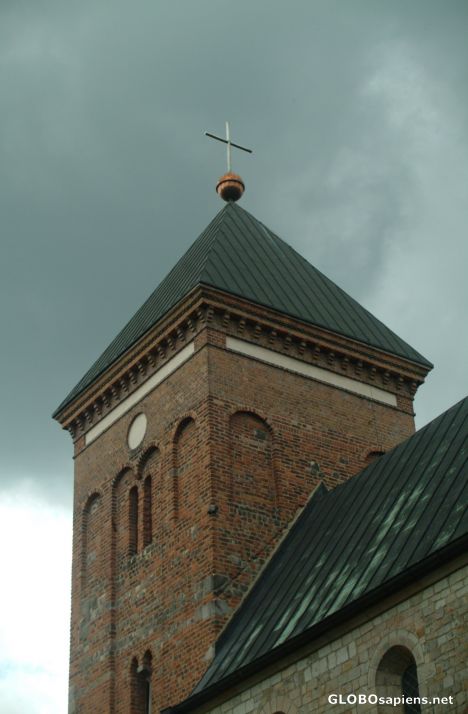 Collegiate - brick tower