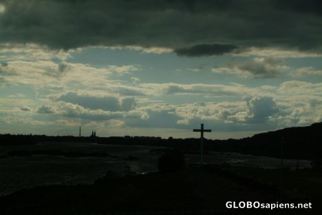 Postcard Włocławek before rain