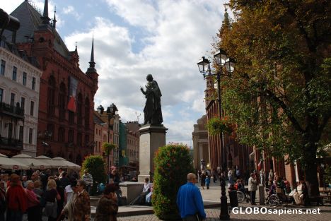 Postcard Copernicus statue