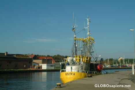 Postcard Fishing boat