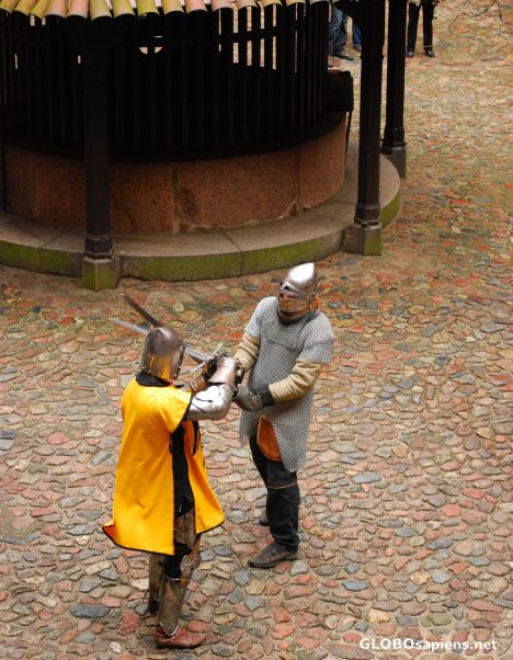 Postcard Malbork re-enactment
