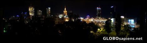 Postcard Poland,Warsaw,Warsaw panoramic picture