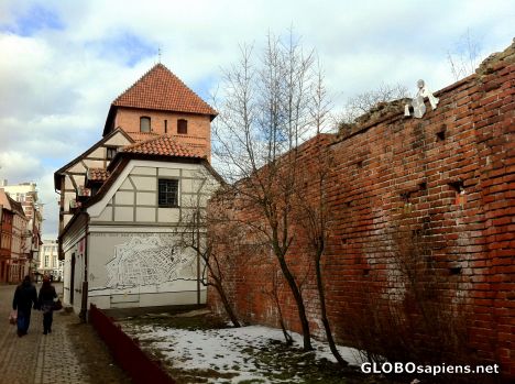 Postcard Torun (PL) - New Town - an alley