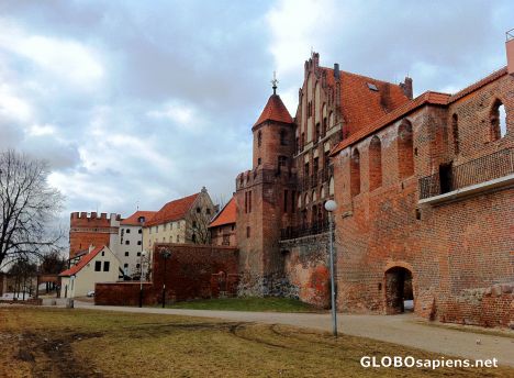 Postcard Torun (PL) - outside the southern city walls