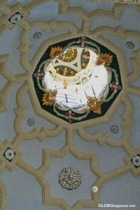 Postcard Interior of the church in Kazimierz Dolny