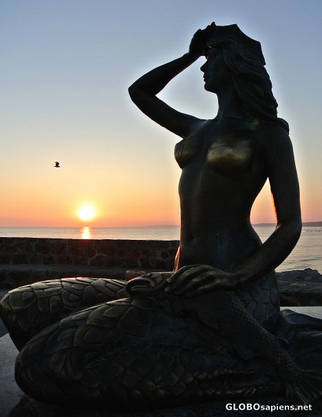 Postcard Ustka - Mermaid