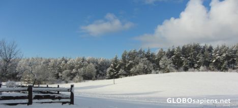 Postcard Blue sky of Kashubia
