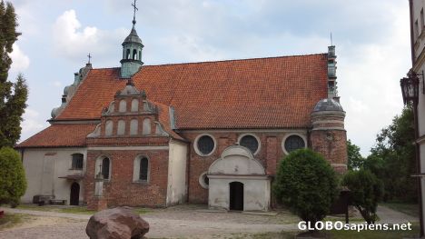 Postcard Parish church in Zakroczym