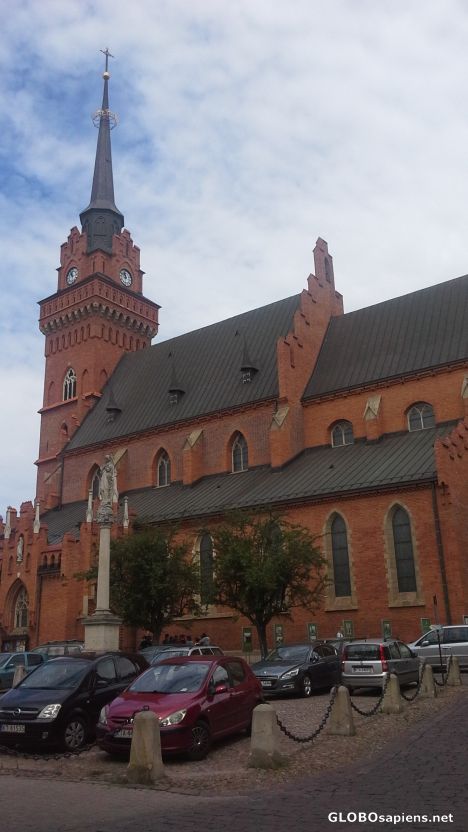 Postcard Tarnow cathedral