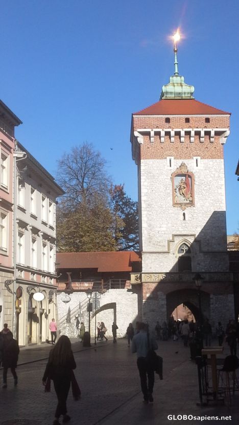 Postcard Florianska Gate