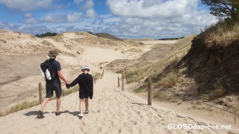 Postcard Trail through the dunes