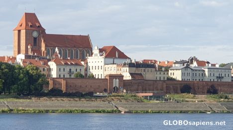Postcard Torun cathedral church