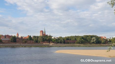 Postcard Vistula River in Torun