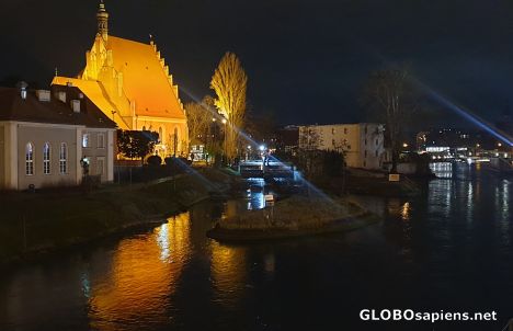 Postcard Cathedral at night
