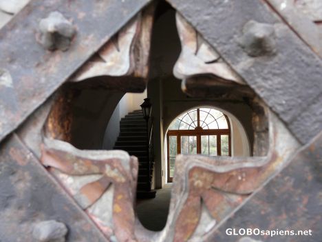 Postcard The keyhole to a secret courtyard