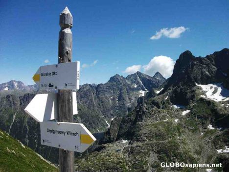 Postcard Tatry Szpiglasowa Przełęcz