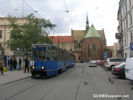 Postcard Tranway to Biezanow