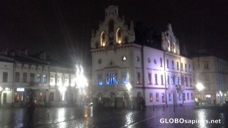 Postcard Old Market Hall at  night