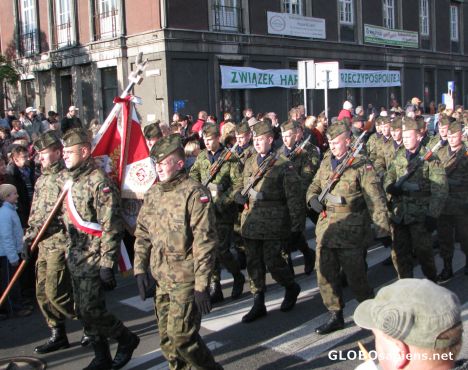 Postcard Polish Independence Day in Gdansk