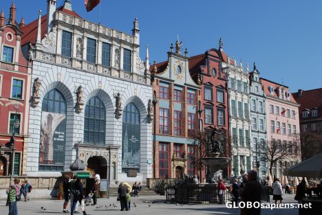 Postcard Houses in the Gdansk Old Town