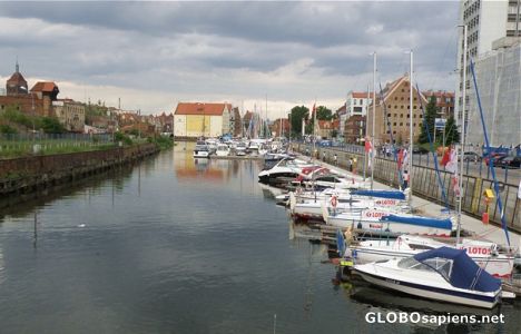 Postcard Yacht Marina in Gdansk