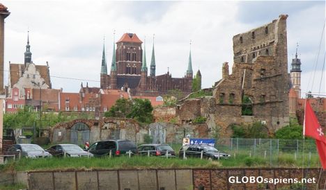 Postcard Other face of Gdansk