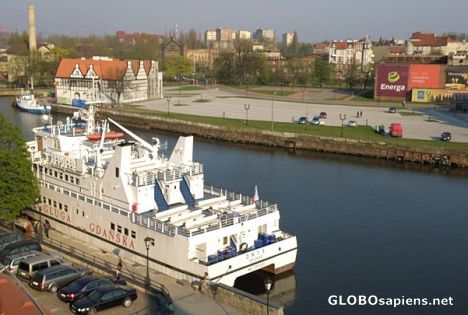 Postcard Gdansk - Motlawa River