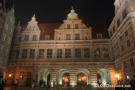 Postcard Gdansk - Green Gate 