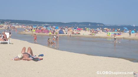 Postcard Jelitkowo beach