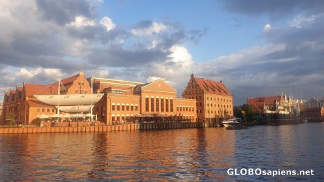 Postcard Gdansk's Philharmonic Hall