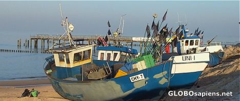 Postcard Fishing boats...