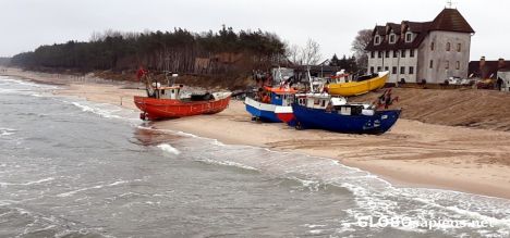 Postcard Fishing boats