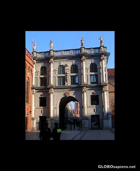Postcard Golden Gate in Gdansk