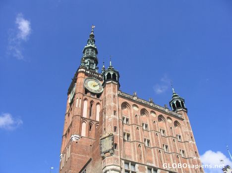Postcard Old Town Hall at Dlugi Targ