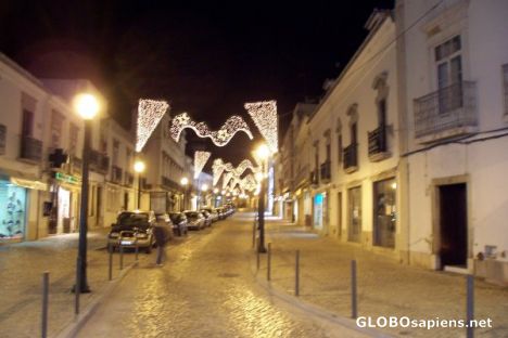 Postcard Christmas lights