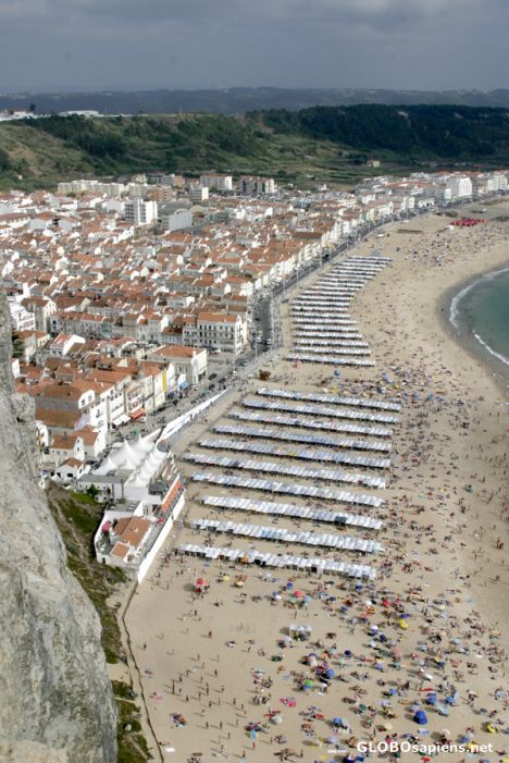 Postcard Praia da Nazaré, vista no Promontorio do Sitio