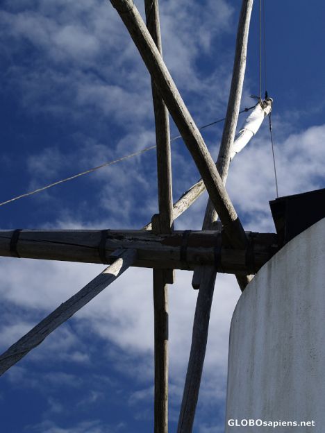Postcard Wind Mill of the central West of Portugal