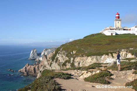 Postcard Cabo da Roca, a punta mais ocidental da Europa