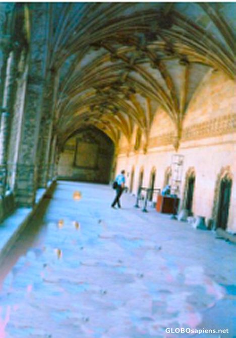 Postcard Jerónimos cloisters