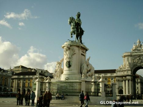 Postcard Statue of King Jose I
