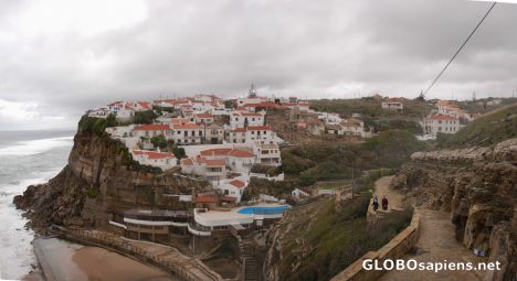 Postcard Panoramic view of Azenhas