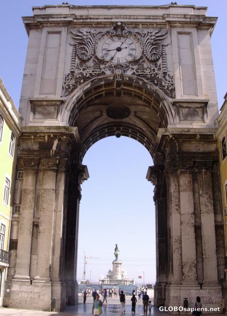 Postcard Archway from rua Augusta