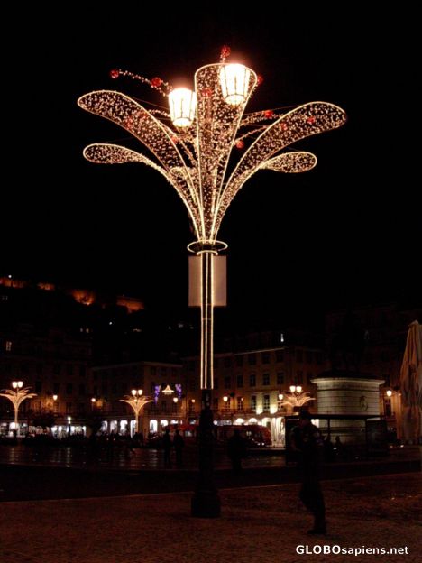 Postcard Praça da figueira at night