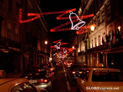Postcard Rua do Ouro at night