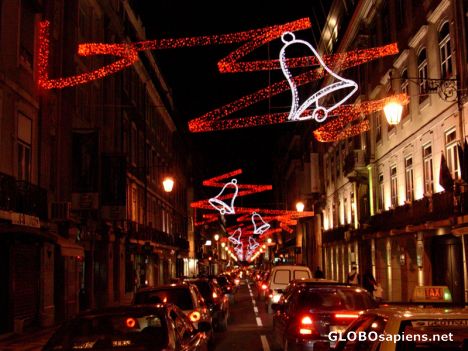 Postcard Rua do Ouro at night