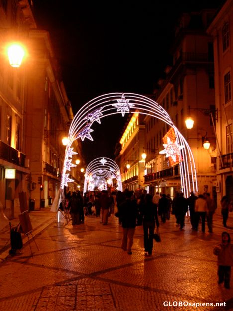 Postcard Rua Augusta at night