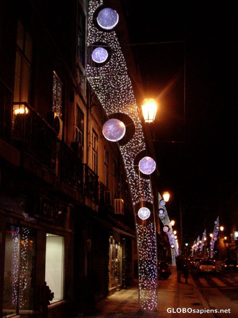Postcard Rua dos Fanqueiros at night