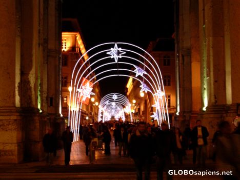 Postcard Rua Augusta at night